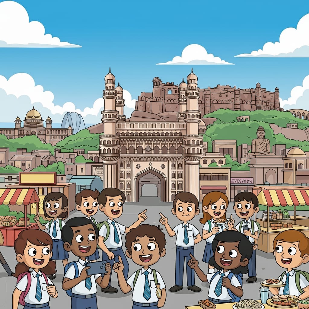 Best Assignment writing service near me in Hyderabad FOR students in front of Charminar with academic and educational theme – Swift Assignment Help services.